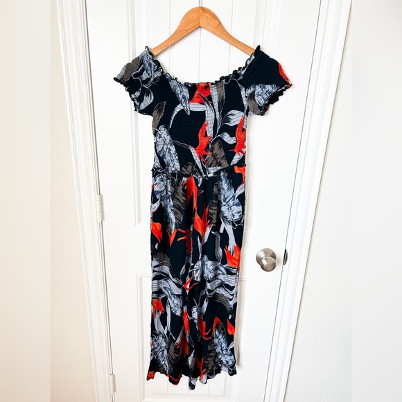 Patrons of Peace Jumpsuit Patterned Navy Multicolor Size XS - Picture 2 of 2